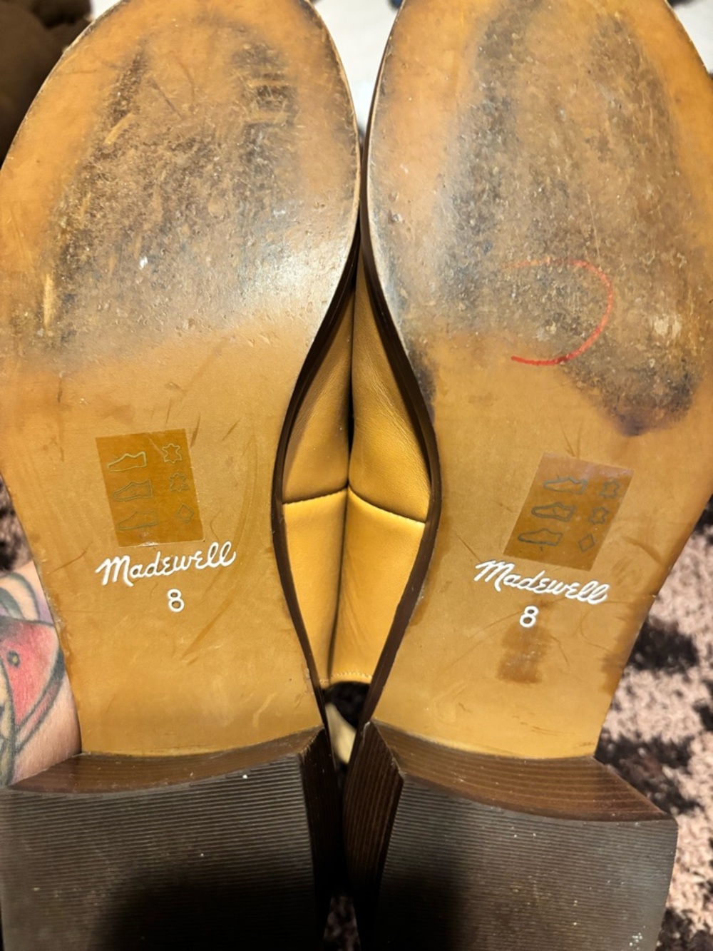 Madewell Mervin Slingback Loafer in the color Desert Camel - Picture 8 of 9